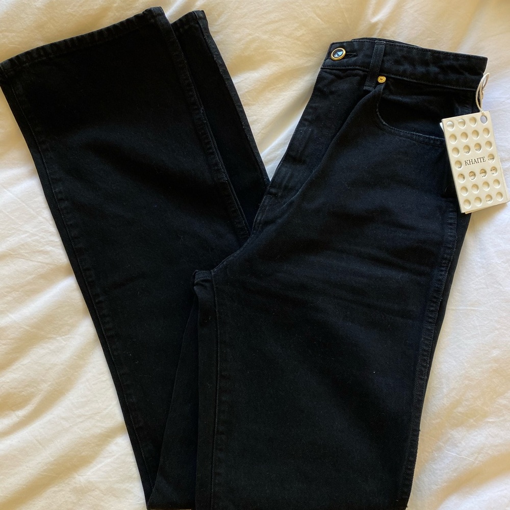 KHAITE Danielle Jeans in Black size 28